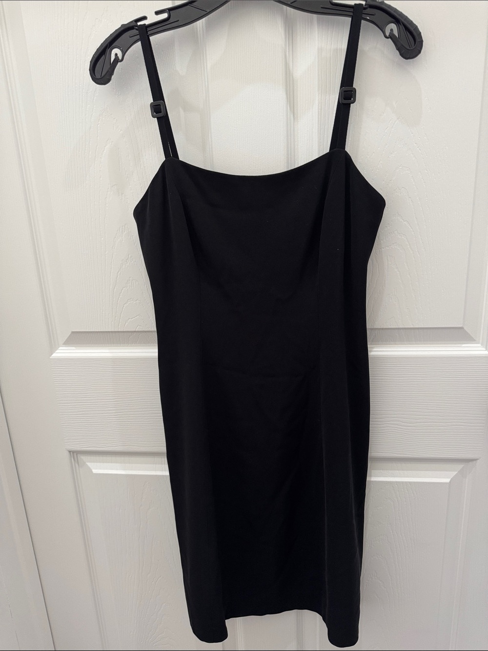 Dana Buchman Black Mini Slip Dress with Adjustable Straps